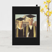 Carte Diplôme gothique américain (Fleur jaune)