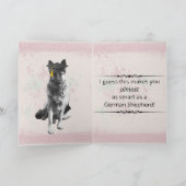 Carte Diplôme humoristique de berger allemand (Intérieur)