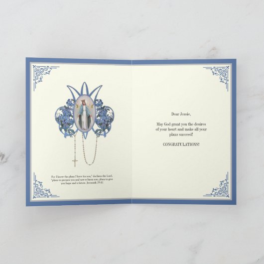 CARTE DIPLÔME JESSIE (Intérieur)