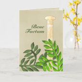 Carte Diplôme latin (Fleur jaune)