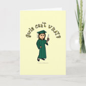 Carte Diplômé léger en vert (Devant)