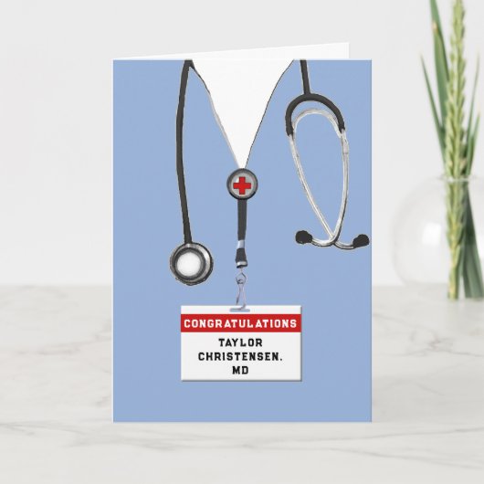 Carte Diplôme Médicale personnalisé (Devant)