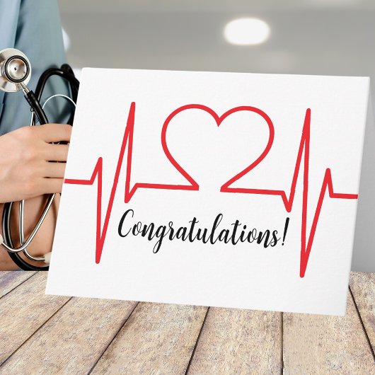 Carte Diplôme Médicale simple en soins infirmiers