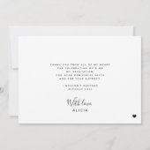 Carte Diplôme moderne 3 photo collage merci (Dos)