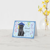 Carte Diplômé noir de laboratoire (Fleur jaune)