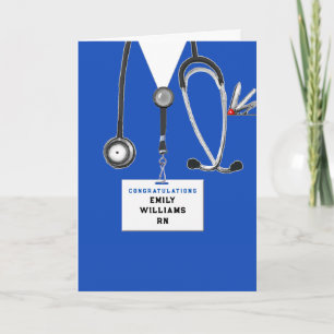 Carte Diplôme personnalisé de l'école d'infirmières