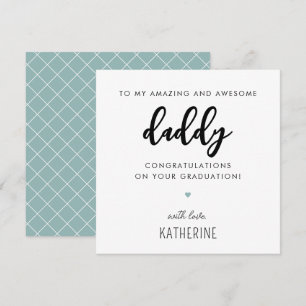 Carte Diplôme personnalisé moderne et mignon papa