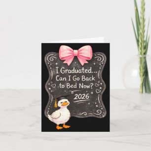 Carte Diplômé peut retourner au lit 2026 graduation d'oi