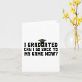 Carte Diplômé Puis-je revenir à mon jeu maintenant École (Fleur jaune)