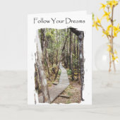 Carte Diplôme - Suivez vos rêves (Fleur jaune)