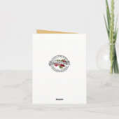 Carte Diplôme Vierge Marie Bordure décorative (Dos)