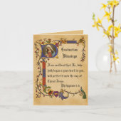 Carte Diplôme Vierge Marie Bordure décorative (Fleur jaune)