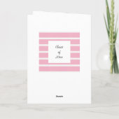 Carte Diplômée Rayée Rose Promotion 2026 (Dos)