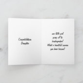 CARTE DIPLÔMÉS DE FILLE AVEC SOUVENIRS (Intérieur)