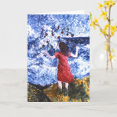 Carte Dire adieu (Fleur jaune)