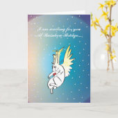 CARTE DIRE AU REVOIR (Fleur jaune)