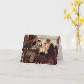 Carte Dire la grâce par Norman Rockwell (Fleur jaune)