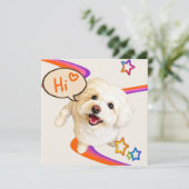 Carte Dire simplement "Bonjour" (Debout devant)