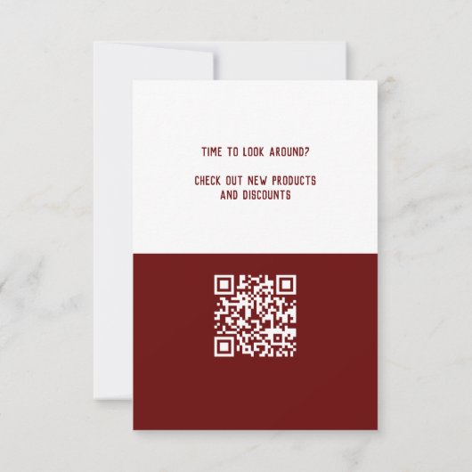 Carte Direct Bordeaux Corporate QR code Promo (Dos)