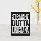 Carte Direct Outta Louisiana La State Cadeau (Fleur jaune)