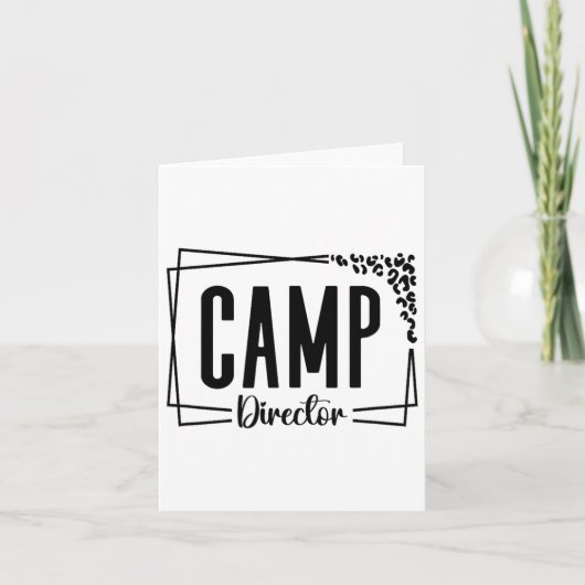Carte Directeur De Camp Conseiller Drôle Conception De C (Devant)