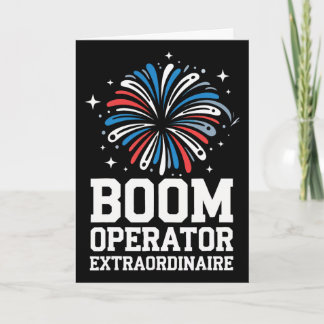 Carte Directeur de feux d'artifice Opérateur Boom Extrao