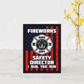 Carte Directeur de Firework Technicien Je Vous Exécute 4 (Fleur jaune)