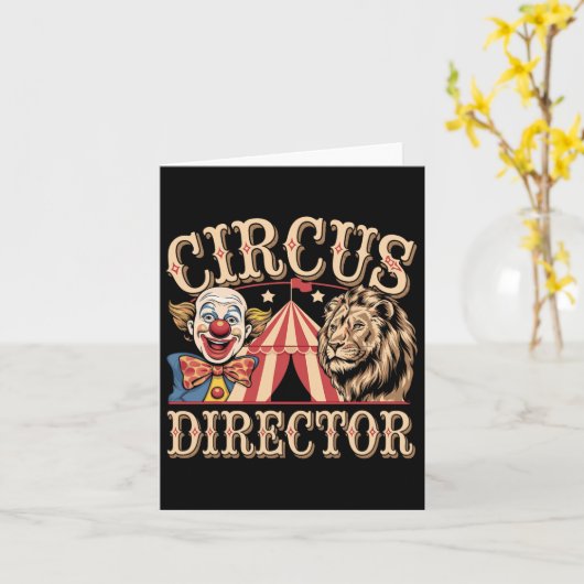 Carte Directeur du cirque (Fleur jaune)