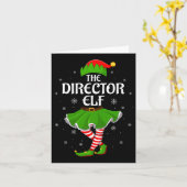 Carte Director Elf Christmas Family Girls Women Elf Squa (Fleur jaune)