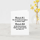 Carte Dirigeant correctionnel de règle (Fleur jaune)