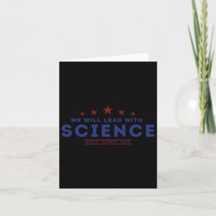 Carte Diriger avec la science Joe Biden Kamala Harris 20