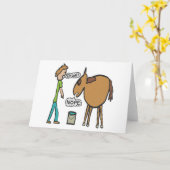 Carte Dirigez Un Cheval Vers L'Eau (Fleur jaune)