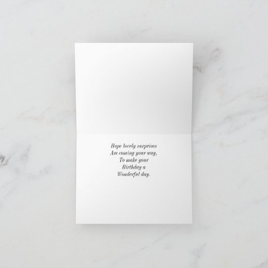 Carte d'iris de joyeux anniversaire (Intérieur)