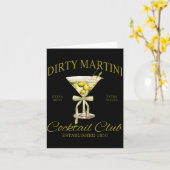 Carte Dirty Bachelorette Martini Tail Club Martini Drink (Fleur jaune)