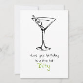 Carte Dirty Martini 30 anniversaire (Devant)