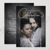 Carte Dirty Whimsical Grounds for Celebration Wedding (Devant / Derrière)