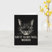 Carte Dis-Le À Mon Visage Weirdo (Fleur jaune)