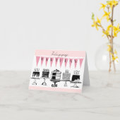 Carte Dis-le avec du gâteau ! (Fleur jaune)