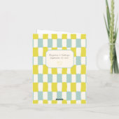 Carte Dis Oui Teal + Yellow Doodle Demande (Dos)