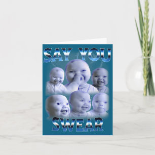 Carte Dis Tu Jures Ai Niche Bébé Retient Son Rire Gen