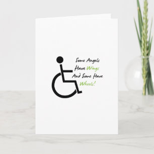 Carte Disability Awareness Gift Wheel Love Support