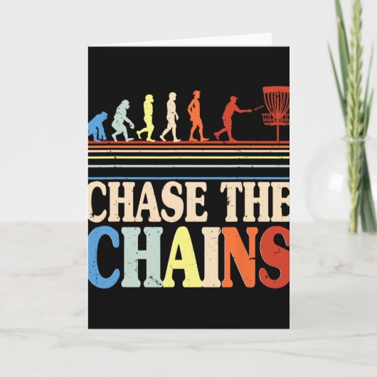 Carte Disc Golf Chase The Chains  (Devant)