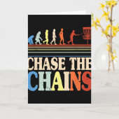Carte Disc Golf Chase The Chains  (Fleur jaune)