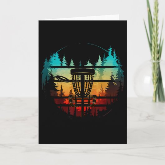 Carte Disc Golf Cool Dans Les Arbres Disc Golf  (Devant)