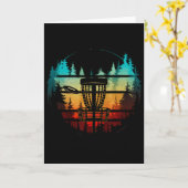 Carte Disc Golf Cool Dans Les Arbres Disc Golf  (Fleur jaune)
