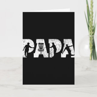 Carte Disc Golf Papa Disc Golf Hommes Fête des Pères Vin