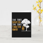 Carte Disc Golf Tree donne un coup de pied à Fun Frisbee (Fleur jaune)