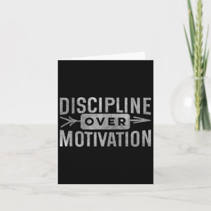 Carte Discipline motivationnelle au-dessus de motivation