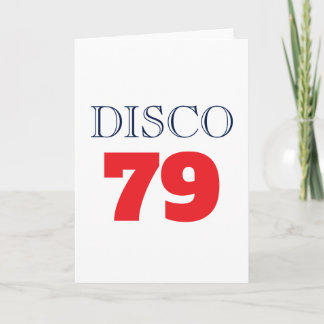 Carte Disco 79 Musique Divertissement Pop Art Rétro