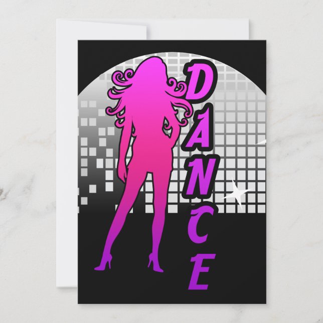 Carte Disco Ball Dancer. (Devant)